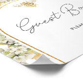 Meadow bloemengouden bij Gastenboek poster (Hoek)