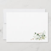 Meadow Blooms Weddenschap - wit Kaart (Achterkant)