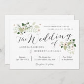 Meadow Blooms Weddenschap - wit Kaart (Voorkant / Achterkant)