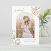 Meadow Botanicals Afstuderen Invitation Kaart (Staand voorkant)