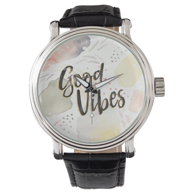 Meadow Breeze III | Good Vibes Horloge (Voorkant)