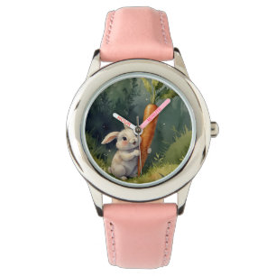 Meadow Bunny Dreams: grillig horloge