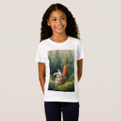 Meadow Bunny Dreams: grillig Kinder T-shirt (Voorkant volledig)
