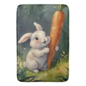 Meadow Bunny Dreams: grillige badmat (Voorkant Verticaal)