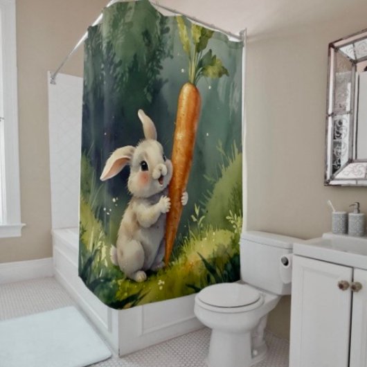 Meadow Bunny Dreams : Rideau de douche Whimsical