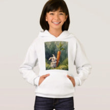 Meadow Bunny Dreams : Sweat - shirt à capuche fant
