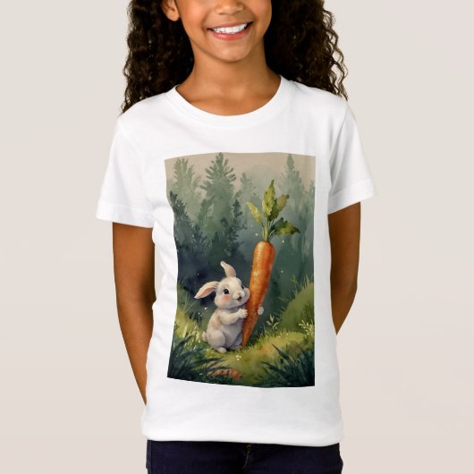 Meadow Bunny Dreams : T-Shirt Whimsical Kids (Devant)