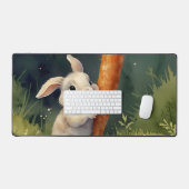 Meadow Bunny Dreams: Whimsical Desk Mat (Keyboard & Muis)