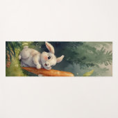 Meadow Bunny Dreams: Whimsical Yoga Mat (Voorkant (horizontaal))