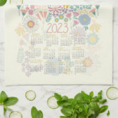 Meadow Calendar Kitchen Towel Theedoek (Gevouwen)