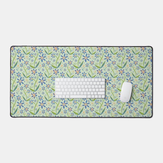 Meadow | Dancing Watercolor Daisies Bureaumat (Keyboard & Muis)
