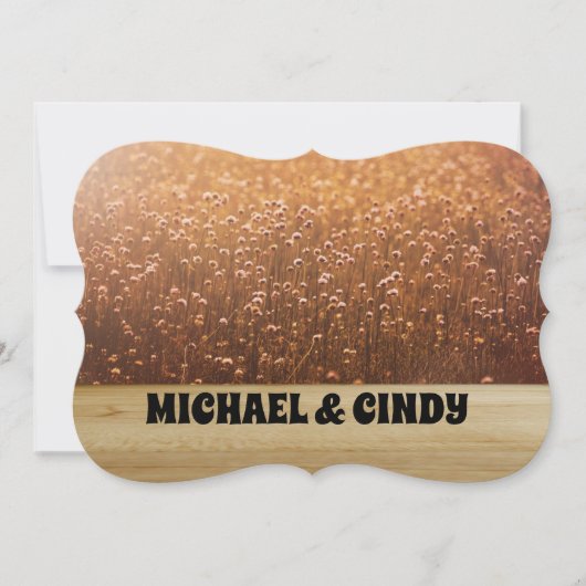 MEADOW DANDELION INVITATIONS DE MARIAGE PERSONNALI (Devant)