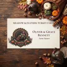 Meadow & Feather Minimal Kalkoenboerderij Logo Mod