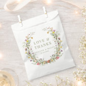Meadow fleur sauvage mariage merci pour les sacs (Coupé)