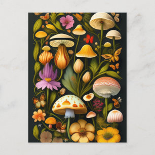 Meadow Flora   Modern Haeckel Briefkaart