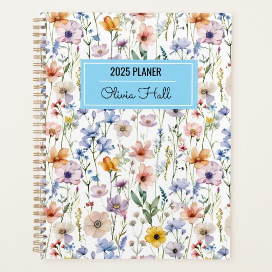 meadow floral Back to School Supplies Teachers Planner (Voorkant)