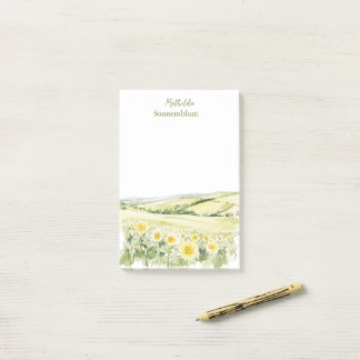 Meadow floral landscape post-it® notes