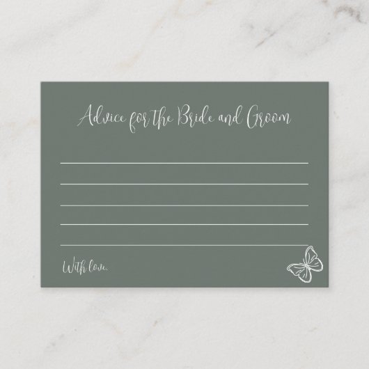 Meadow Flowers Advies voor bruid en bruidegom Informatiekaartje (Voorkant)