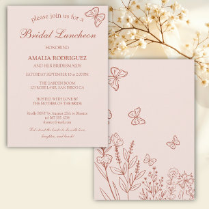 Meadow Flowers bruidslunch Kaart