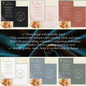 Meadow Flowers bruiloft net getrouwd Kaart