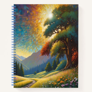 Meadow Flowers Colorful Art Notitieboek