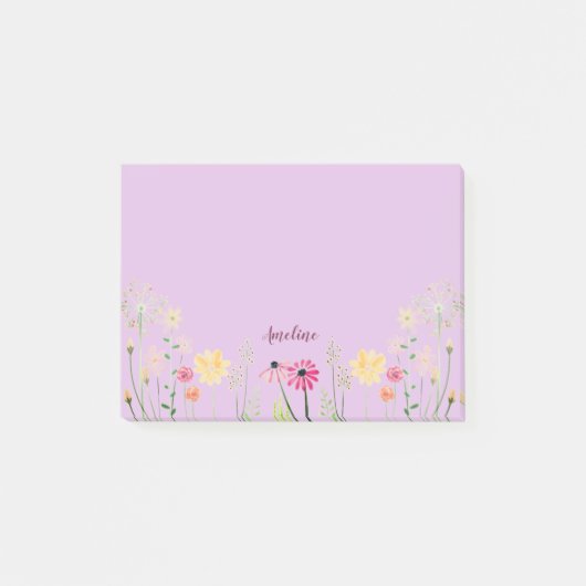 Meadow Flowers Post-it® Notes (Voorkant)