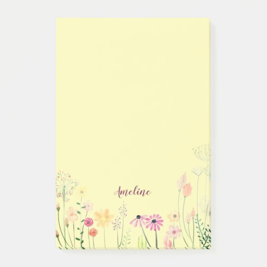Meadow Flowers Post-it® Notes (Voorkant)