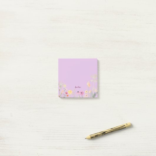 Meadow Flowers Post-it® Notes (Op bureau)