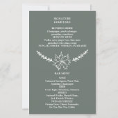 Meadow Flowers Sirocco Green Wedding Budget Menu (Achterkant)
