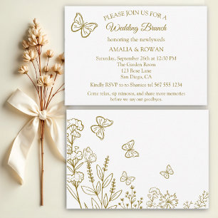 Meadow Flowers Wedding Brunch Kaart