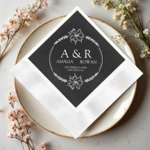 Meadow Flowers Wedding Monogram Namen