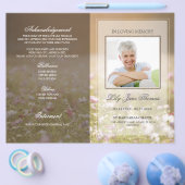 Meadow Funeral Programme | In het liefdevol geheug Flyer (Enkel)