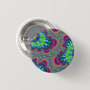 Meadow Green Gear Ronde Button 3,2 Cm