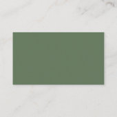 Meadow Groene Bruiloft QR Code RSVP Informatiekaartje (Achterkant)