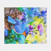 Meadow Melody Fleece Deken (Voorkant (Horizontaal))