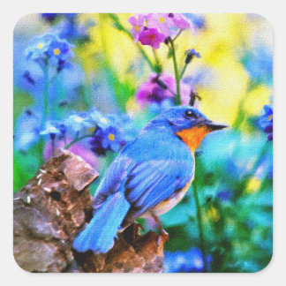Meadow Melody Vierkante Sticker