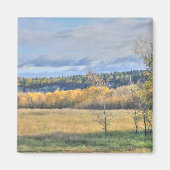 Meadow met Aspens Magneet (Voorkant)