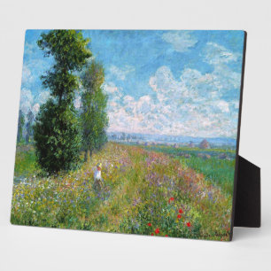 Meadow met Poplars door Claude Monet Fotoplaat