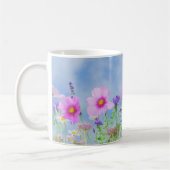 Meadow met prachtige pastelbloemen koffiemok (Links)