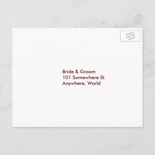 Meadow of Love Mariage d'automne RSVP Menu Carte p (Dos)