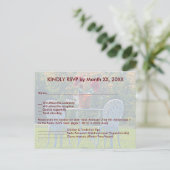 Meadow of Love Mariage d'automne RSVP Menu Carte p (Debout devant)