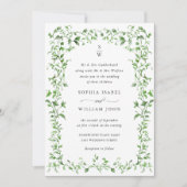 Meadow Pastel Franse Rozen Bloemenbruiloft QR code Kaart (Voorkant)