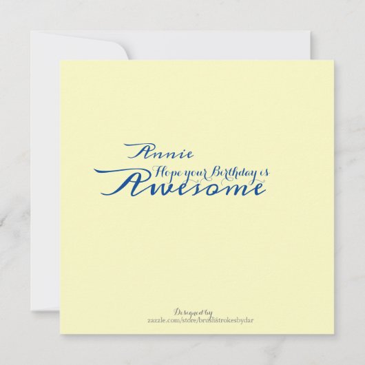 Meadow Stream-platte kaart (Achterkant)