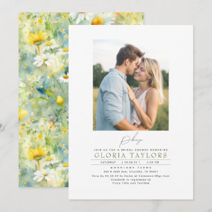 Meadow Wildbloemen Summer Boho Vrijgezellenfeest F Kaart