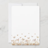 Meadow Wildflower Butterflies Moederdag Brunch Kaart (Achterkant)