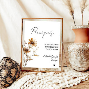 Meadow Wildflower Laat je Recepten Vrijgezellenfee Poster