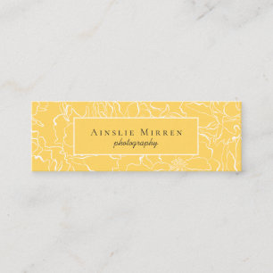 Meadow Yellow Simply Floral Mini Visitekaartje