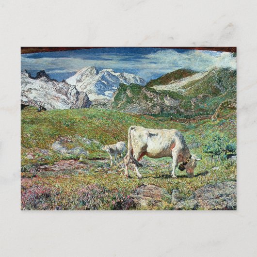 Meadows in het voorjaar briefkaart (Voorkant)