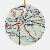 Meadvila PA Keramisch Ornament (Voorkant)