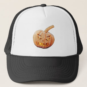 Mean and Ugly Pumpkin Face Trucker Pet